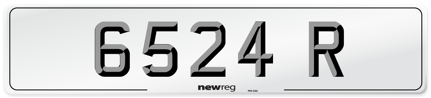 6524 R Number Plate from New Reg
